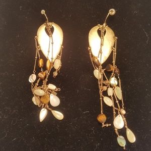 Kenneth Cole stainless steel gold earrings